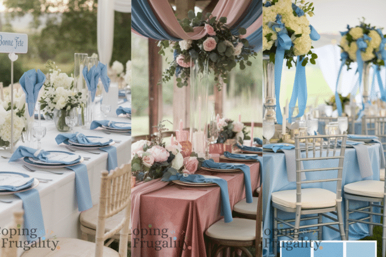 French Blue Wedding Color Palettes