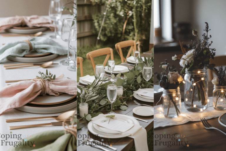 Sit Down Dinner Table Decor