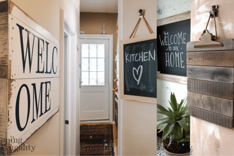 DIY Hallway Signs
