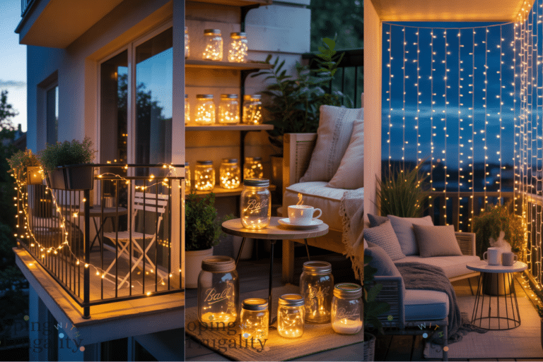 Cozy Balcony Lighting