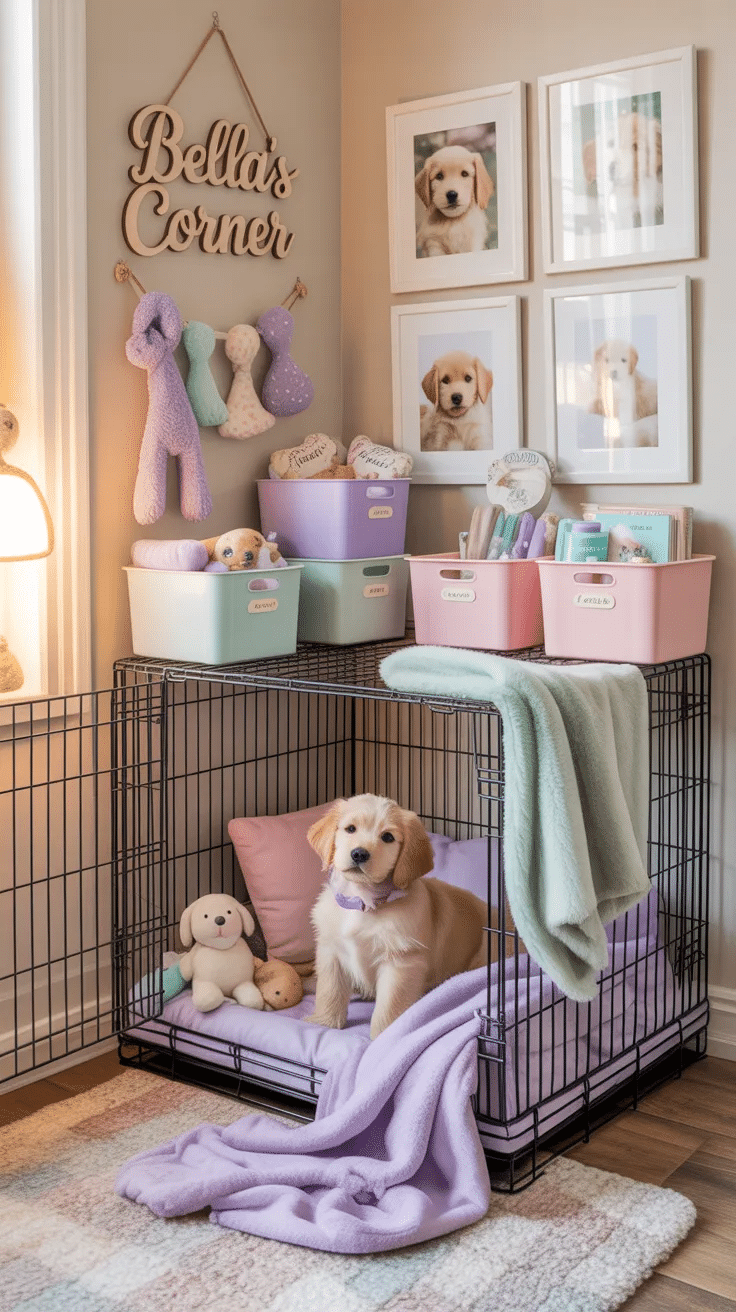 Dog Crate Corner Styling