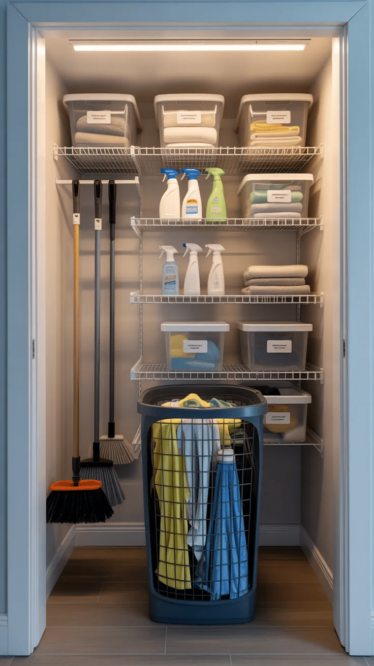 Cleaning Closet Setup