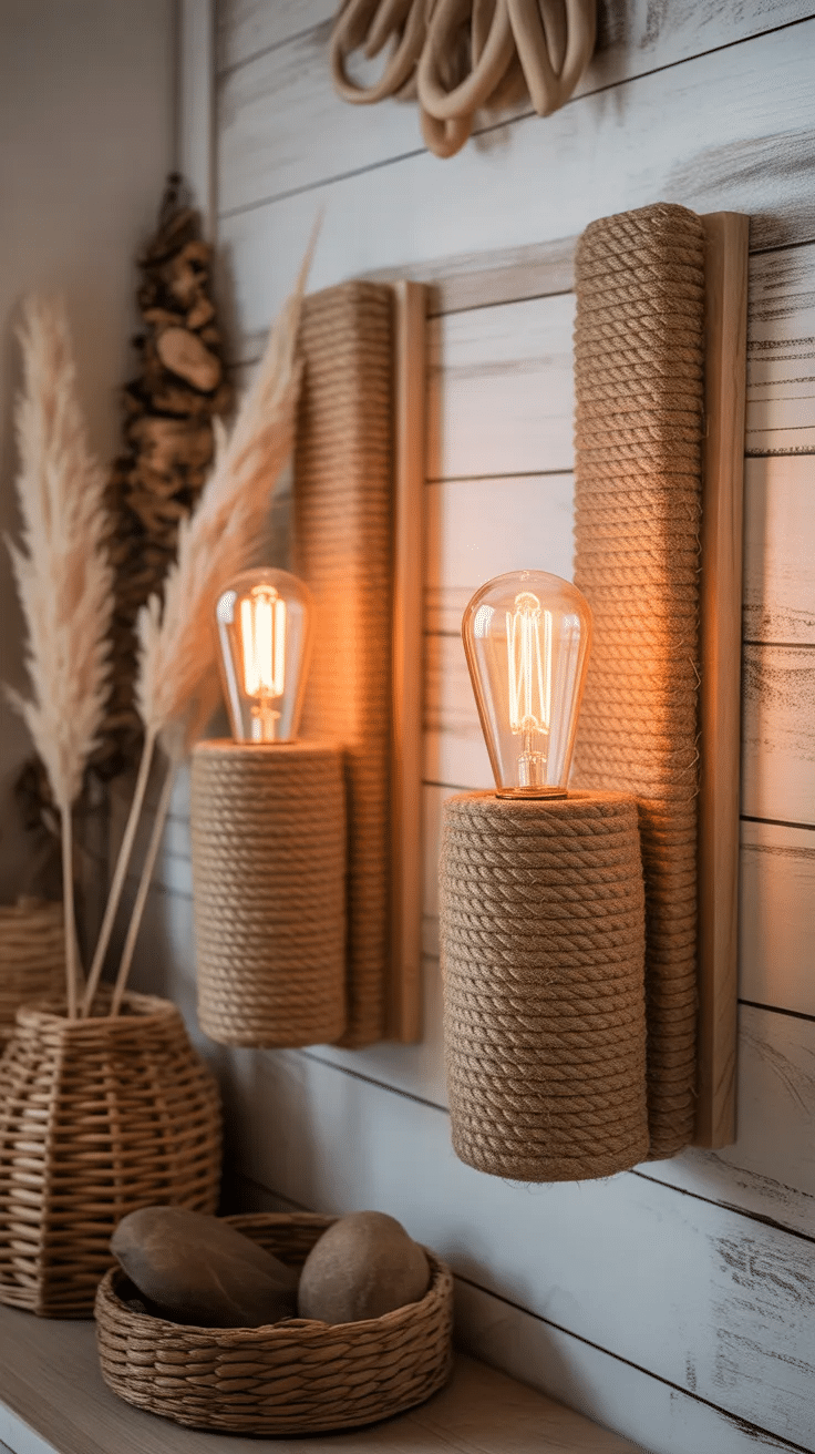 DIY Wall Sconces Without Wiring