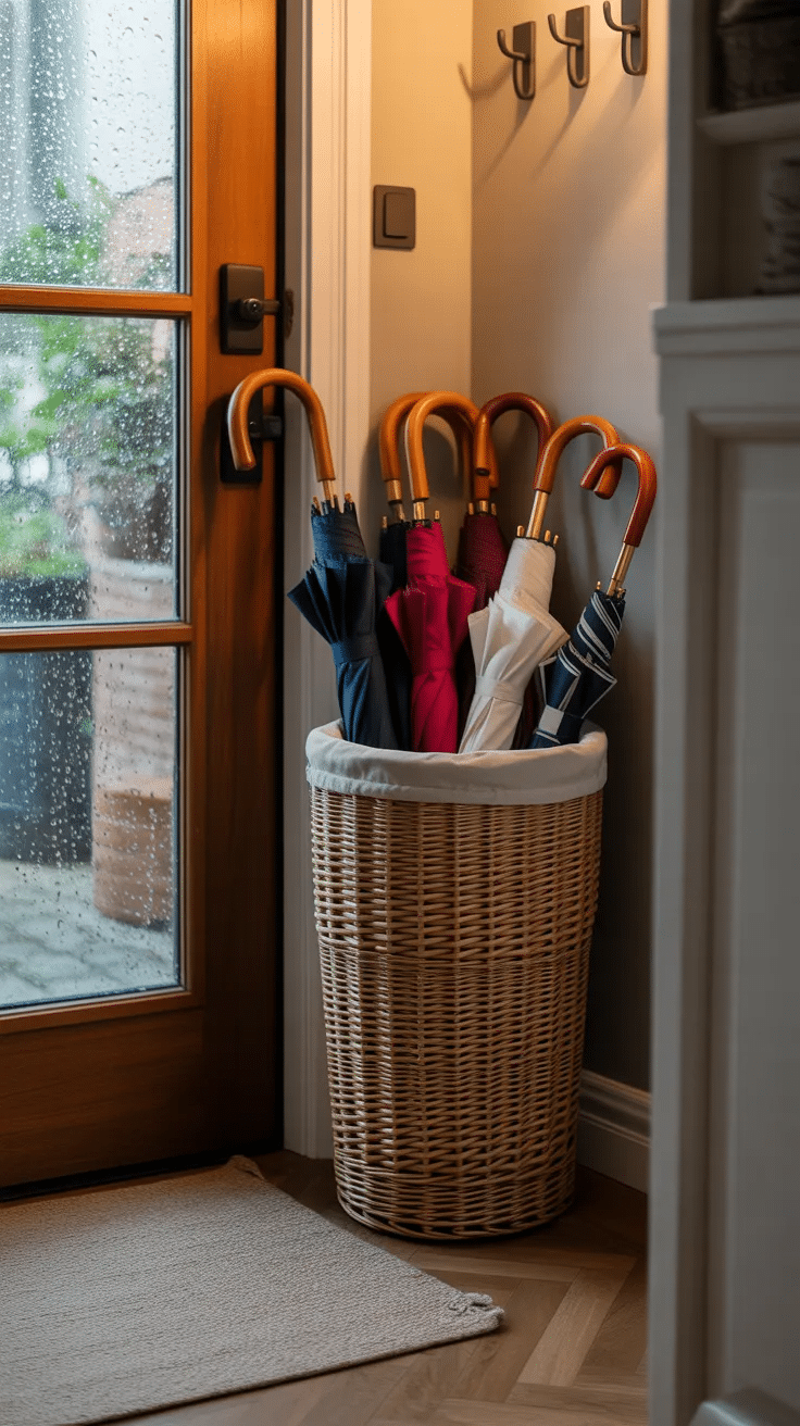 Entryway Basket Storage Ideas