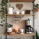 Coffee Bar Shelf Styling