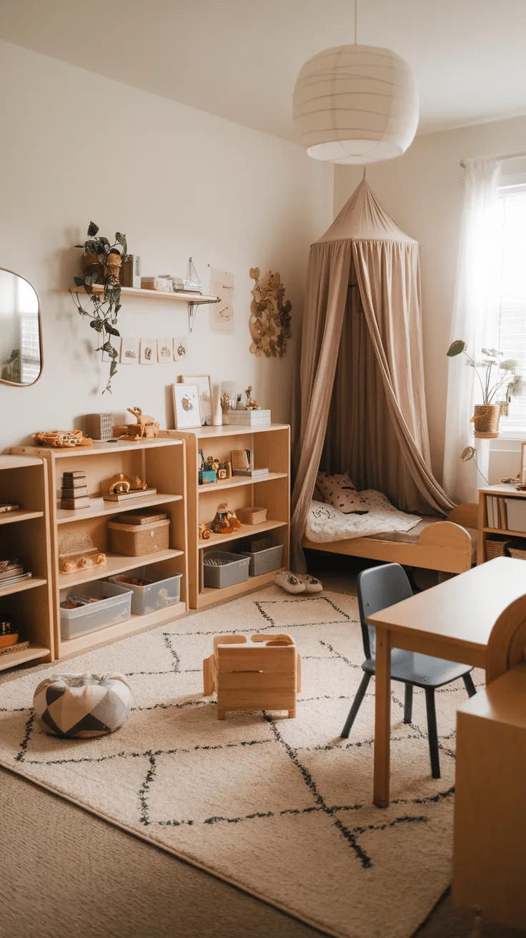 Montessori Bedroom Setup