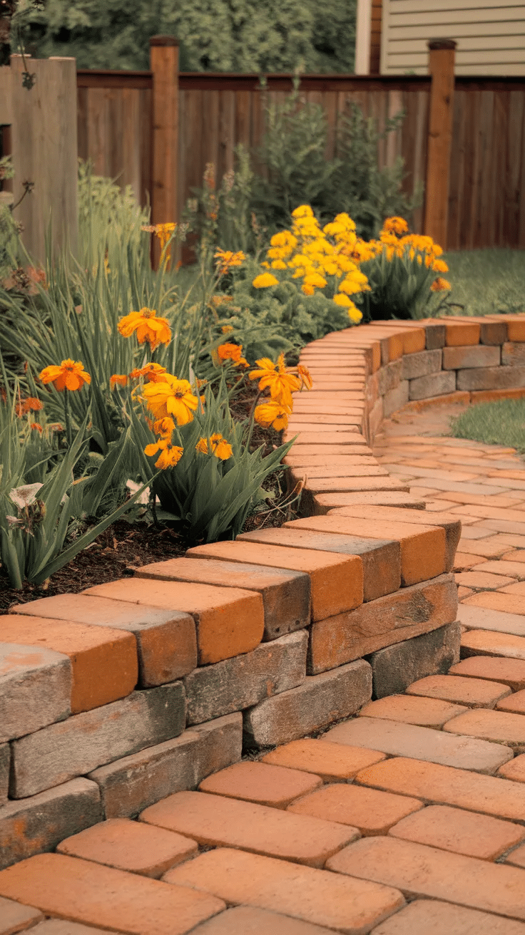 Brick Garden Edging