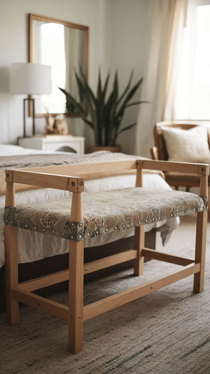 DIY Bedroom Bench