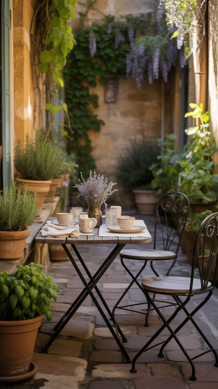 Charming French Courtyard